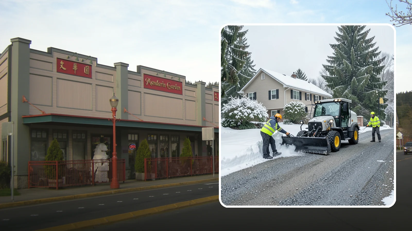 Gravel Driveway Snow Removal in Issaquah, King County, WA - We clear gravel driveways carefully to remove snow without scattering your loose surface.
