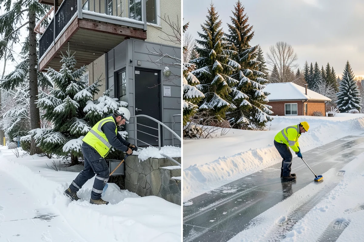 Gravel Driveway Snow Removal in Kenmore, King County, WA - We set plow shoes to ride above the gravel