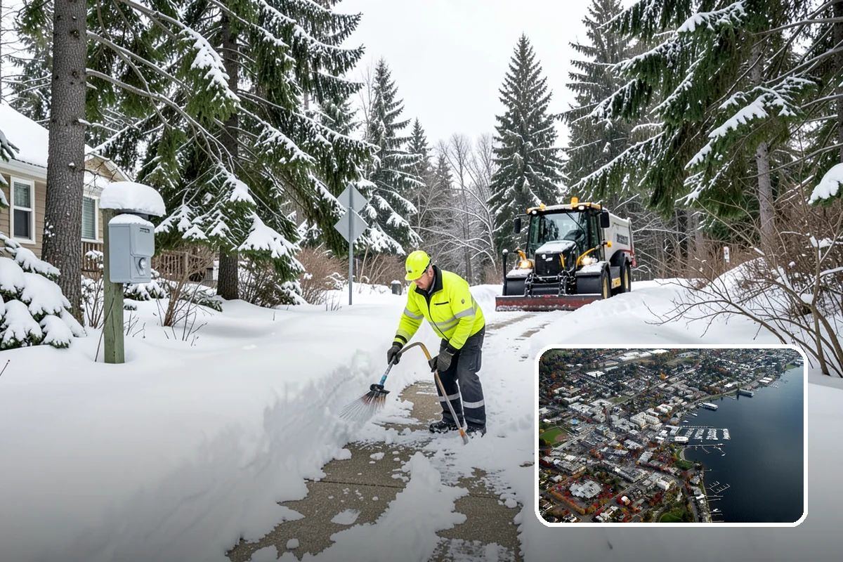 Gravel Driveway Snow Removal in Kirkland, King County, WA - Removes snow without scattering gravel