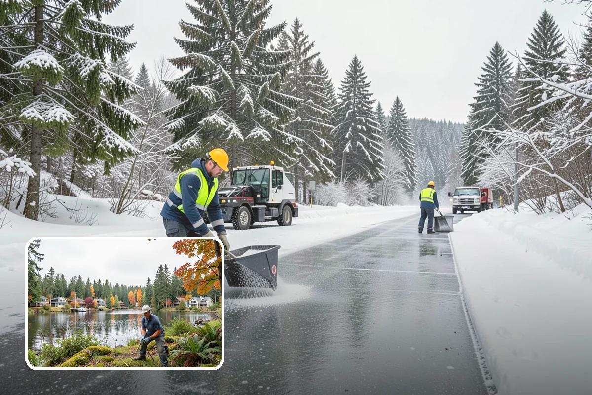 Gravel Driveway Snow Removal in La Conner, Skagit County, WA - Removes snow without scattering gravel