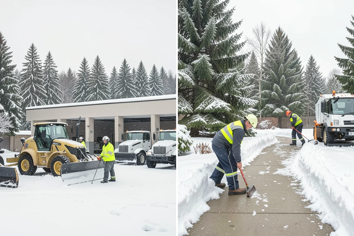 Gravel Driveway Snow Removal in La Conner, Skagit County, WA - We set plow shoes to ride above the gravel