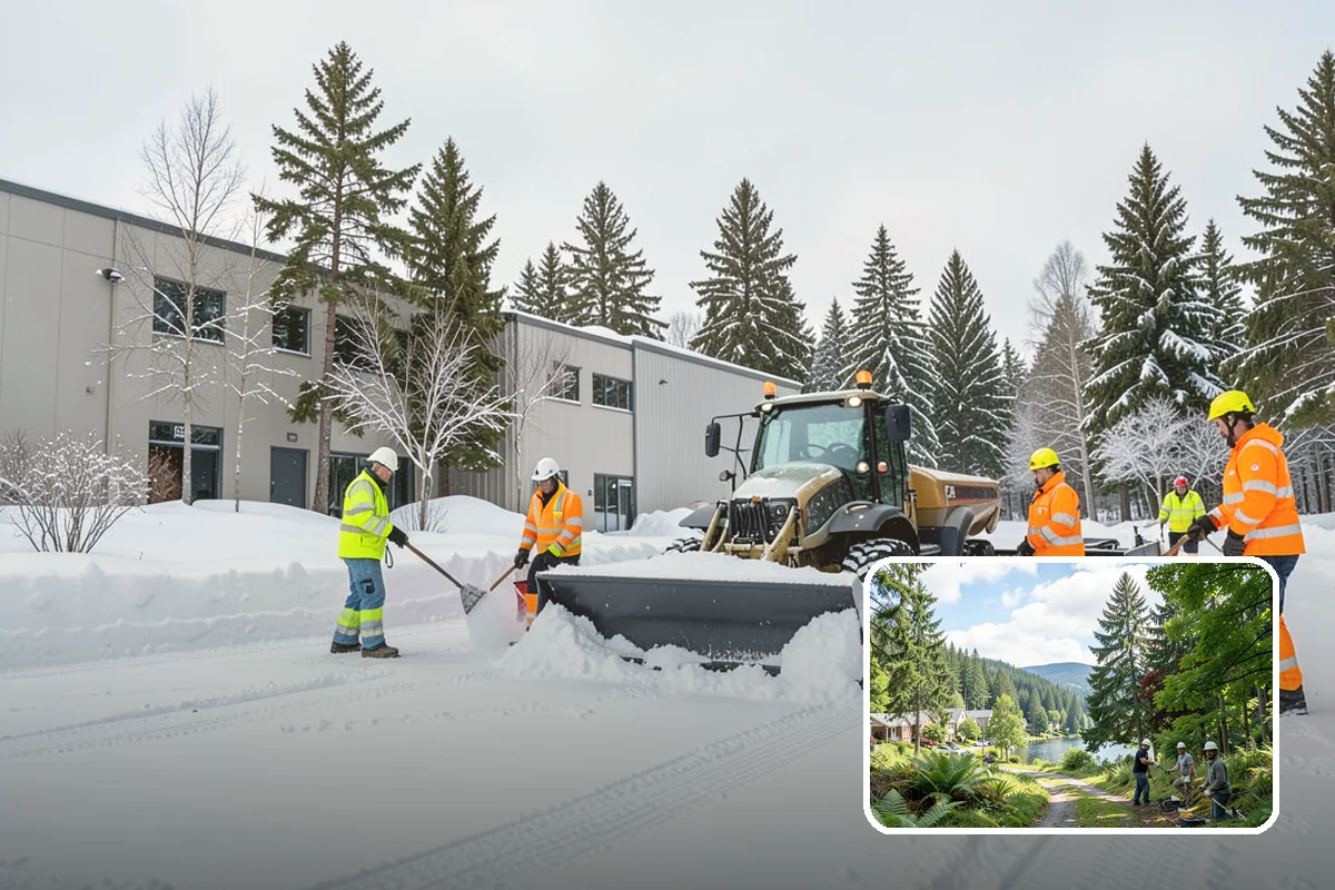Gravel Driveway Snow Removal in Lake Forest Park, King County, WA - Removes snow without scattering gravel