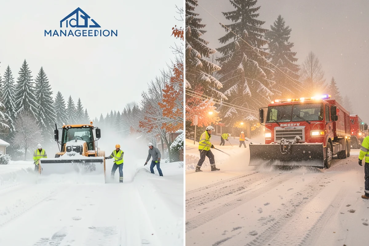Gravel Driveway Snow Removal in Langley, Island County, WA - We set plow shoes to ride above the gravel