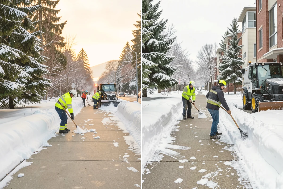 Gravel Driveway Snow Removal in Lynnwood, Snohomish County, WA - We set plow shoes to ride above the gravel