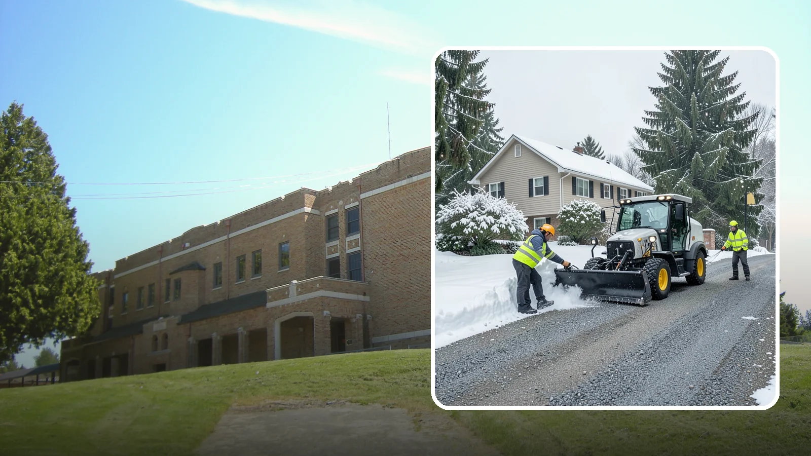 Gravel Driveway Snow Removal in Maple Valley, King County, WA - We clear gravel driveways carefully to remove snow without scattering your loose surface.