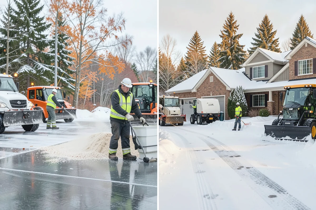 Gravel Driveway Snow Removal in Marysville, Snohomish County, WA - We set plow shoes to ride above the gravel