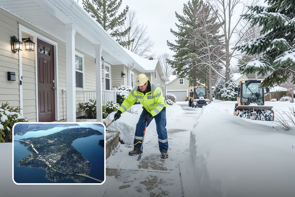 Gravel Driveway Snow Removal in Mercer Island, King County, WA - Removes snow without scattering gravel