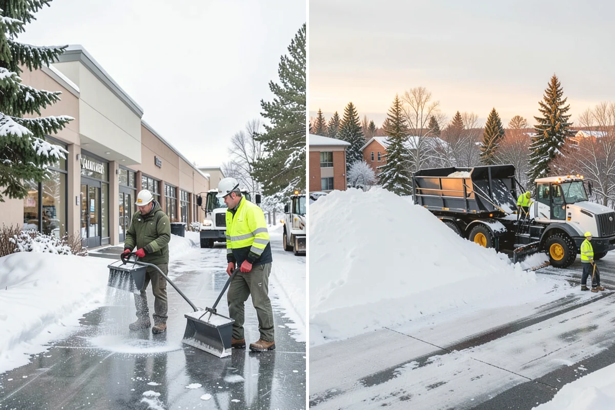 Gravel Driveway Snow Removal in Mill Creek, Snohomish County, WA - We set plow shoes to ride above the gravel