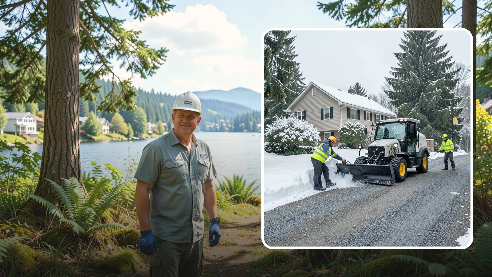 Gravel Driveway Snow Removal in Milton, King County, WA - We clear gravel driveways carefully to remove snow without scattering your loose surface.