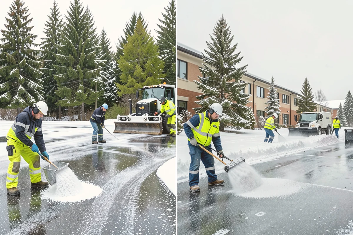 Gravel Driveway Snow Removal in Milton, King County, WA - We set plow shoes to ride above the gravel
