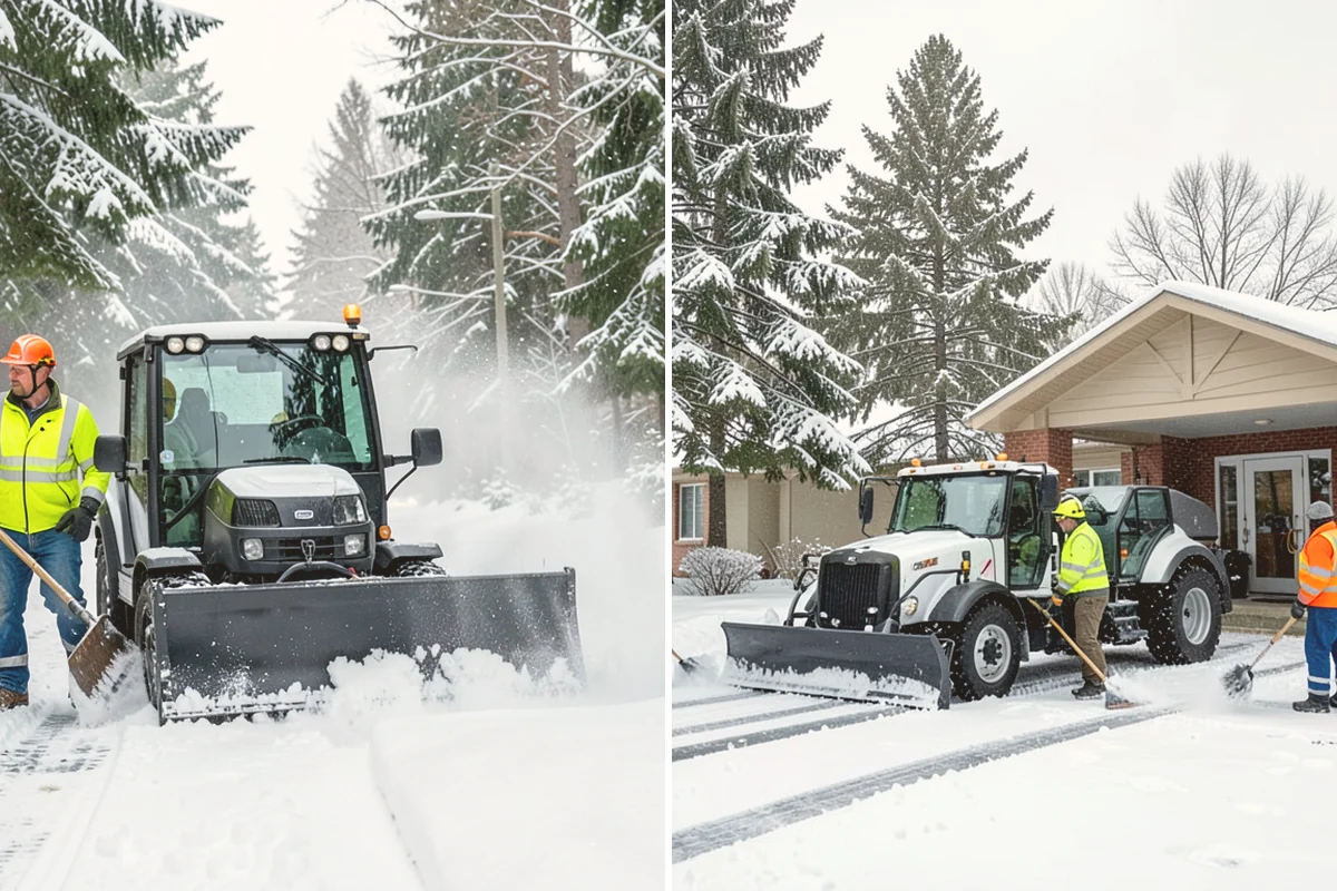 Gravel Driveway Snow Removal in Mount Vernon, Skagit County, WA - We set plow shoes to ride above the gravel