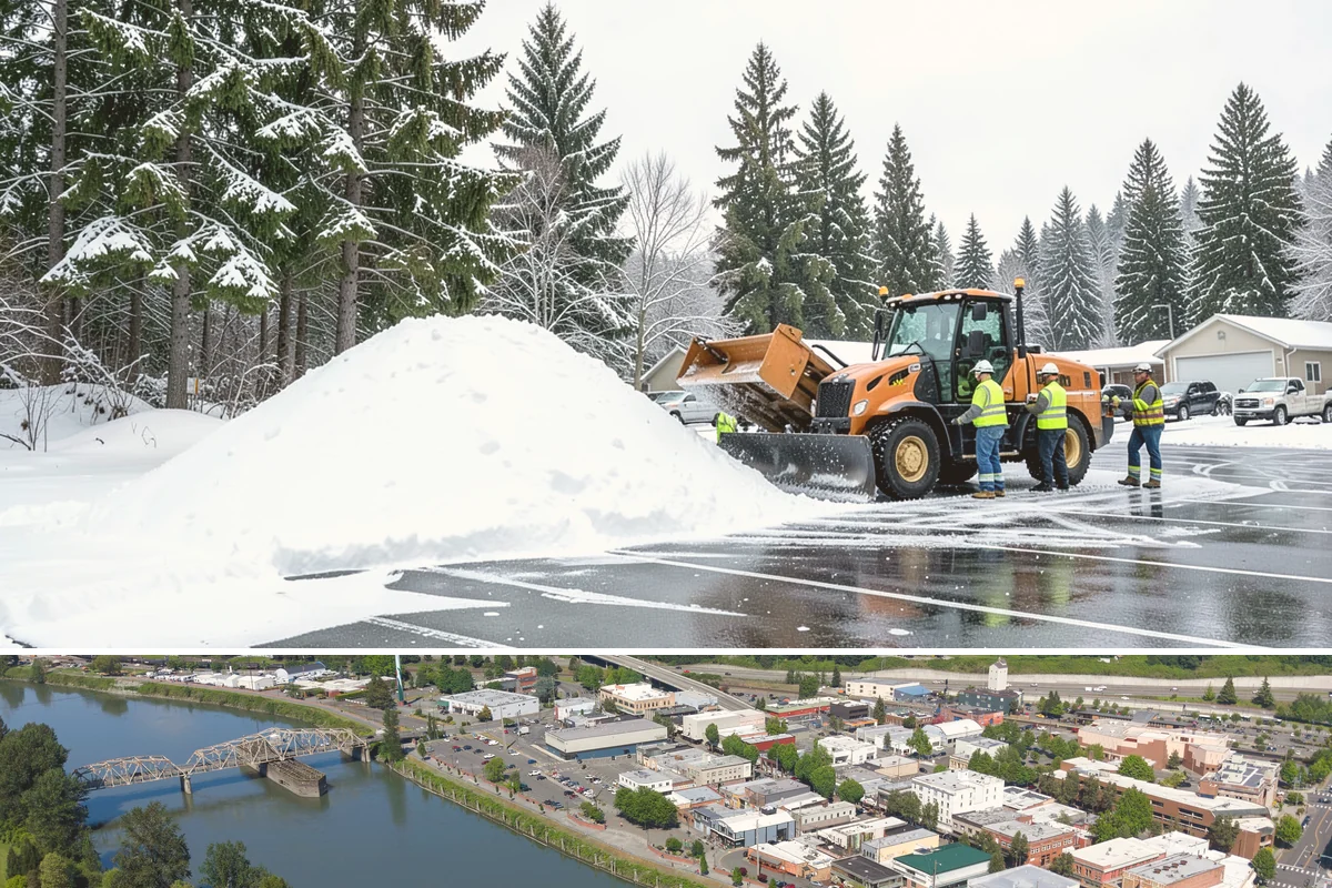 Gravel Driveway Snow Removal in Mount Vernon, Skagit County, WA - Gravel driveway clearing runs through the rural snow window from late fall into spring.