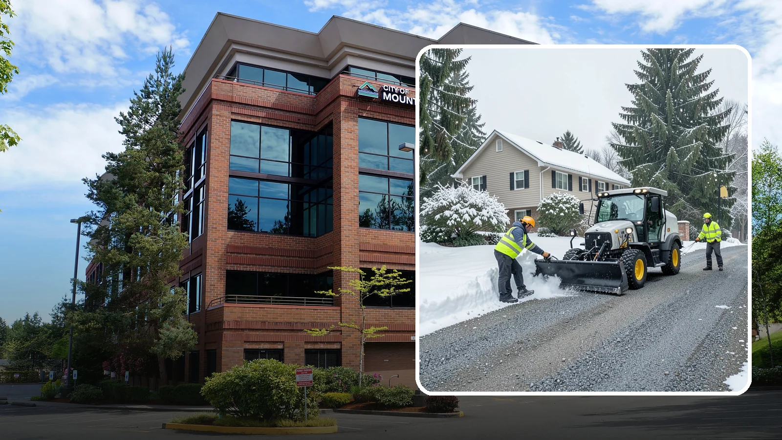 Gravel Driveway Snow Removal in Mountlake Terrace, Snohomish County, WA - We clear gravel driveways carefully to remove snow without scattering your loose surface.