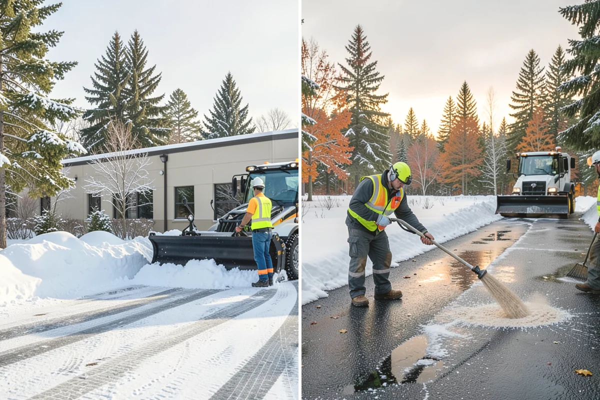 Gravel Driveway Snow Removal in Mountlake Terrace, Snohomish County, WA - We set plow shoes to ride above the gravel