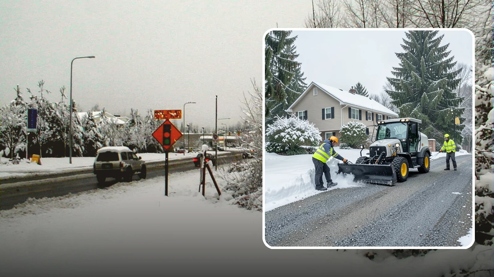 Gravel Driveway Snow Removal in Newcastle, King County, WA - We clear gravel driveways carefully to remove snow without scattering your loose surface.
