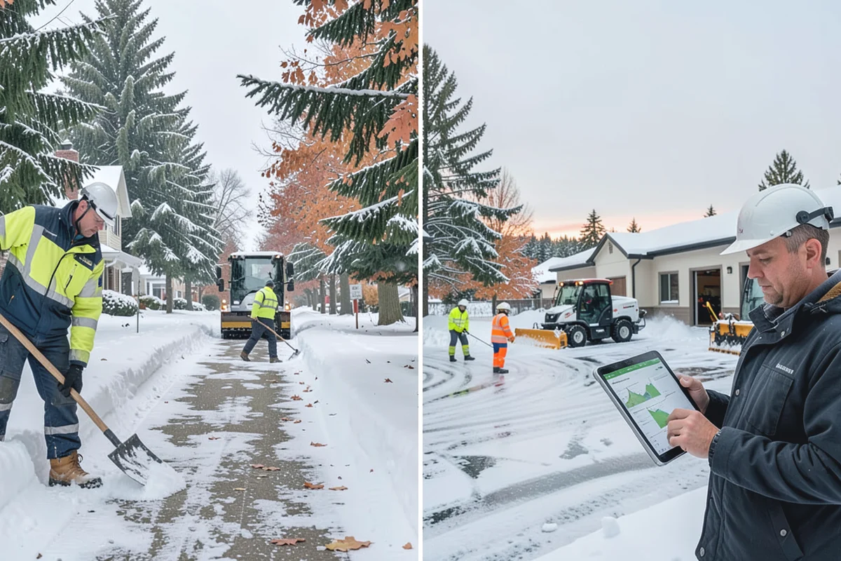Gravel Driveway Snow Removal in Renton, King County, WA - We set plow shoes to ride above the gravel