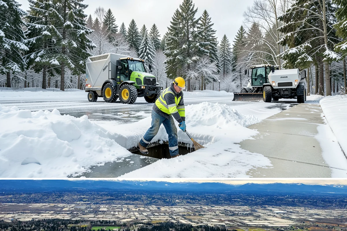 Gravel Driveway Snow Removal in SeaTac, King County, WA - Gravel driveway clearing runs through the rural snow window from late fall into spring.