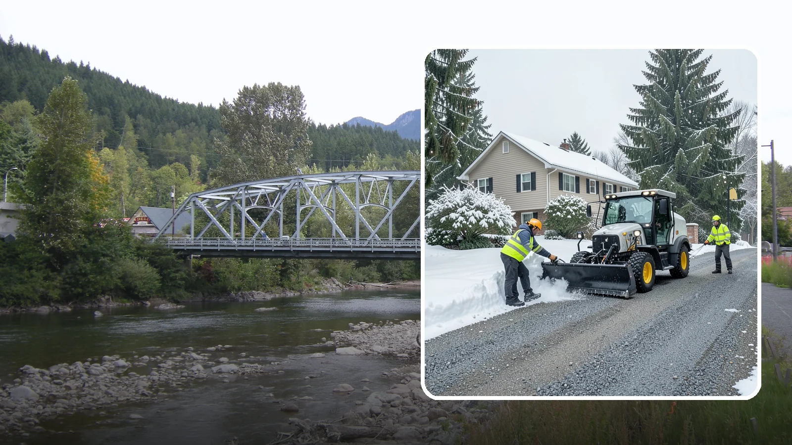 Gravel Driveway Snow Removal in Skykomish, King County, WA - We clear gravel driveways carefully to remove snow without scattering your loose surface.