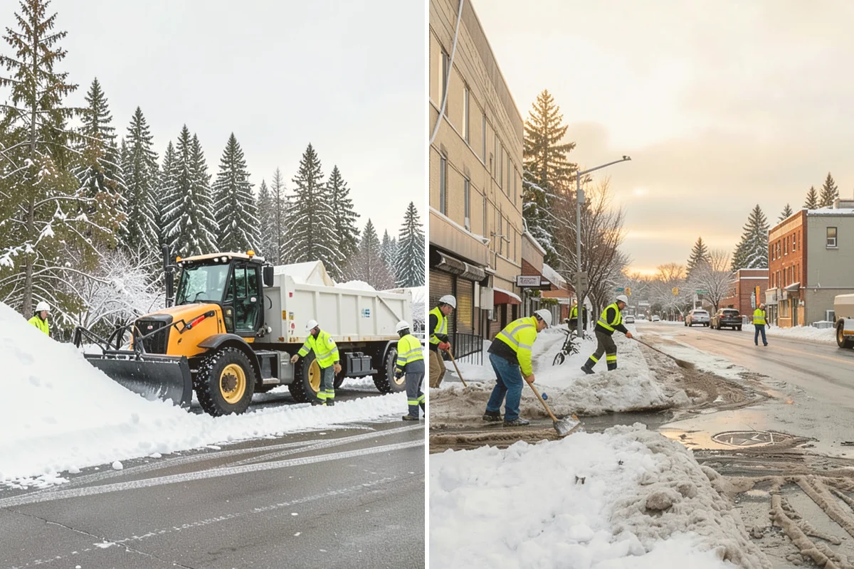 Gravel Driveway Snow Removal in Snohomish, Snohomish County, WA - We set plow shoes to ride above the gravel