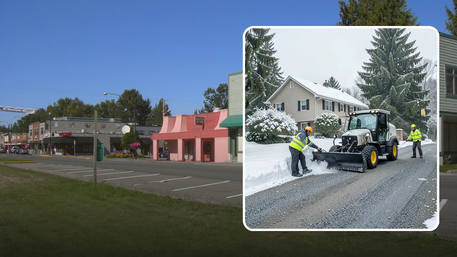 Gravel Driveway Snow Removal in Snoqualmie, King County, WA - We clear gravel driveways carefully to remove snow without scattering your loose surface.