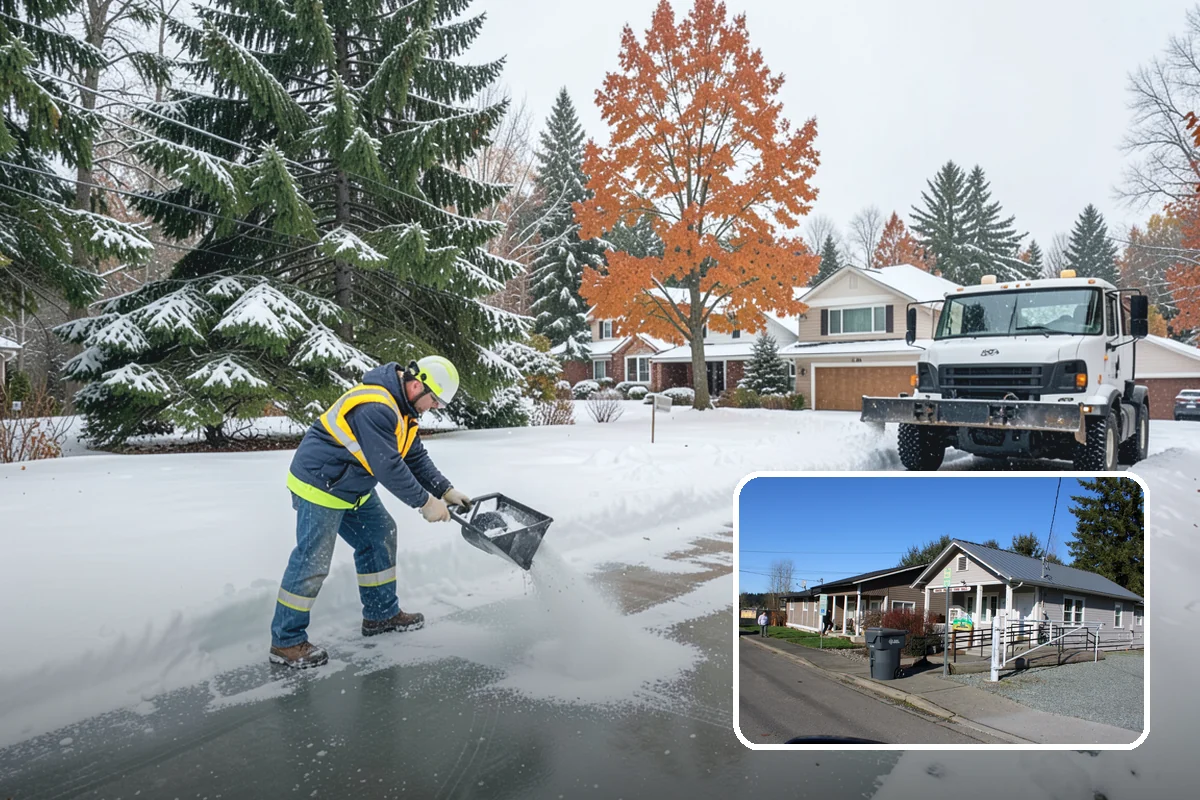 Gravel Driveway Snow Removal in South Prairie, Pierce County, WA - Removes snow without scattering gravel
