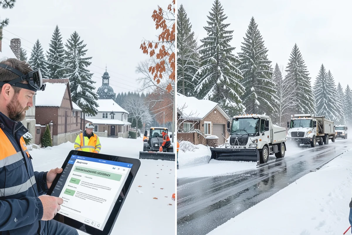 Gravel Driveway Snow Removal in Sumner, Pierce County, WA - We set plow shoes to ride above the gravel
