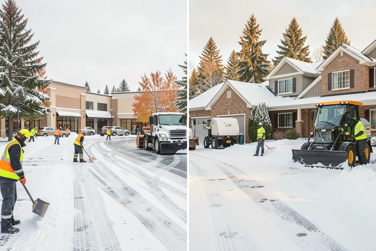 Gravel Driveway Snow Removal in Tukwila, King County, WA - We set plow shoes to ride above the gravel