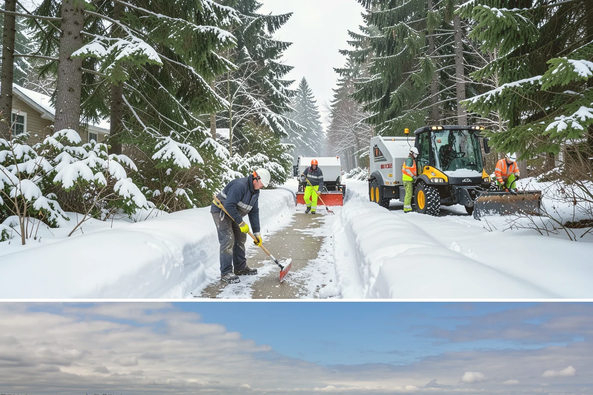 Gravel Driveway Snow Removal in University Place, Pierce County, WA - Gravel driveway clearing runs through the rural snow window from late fall into spring.