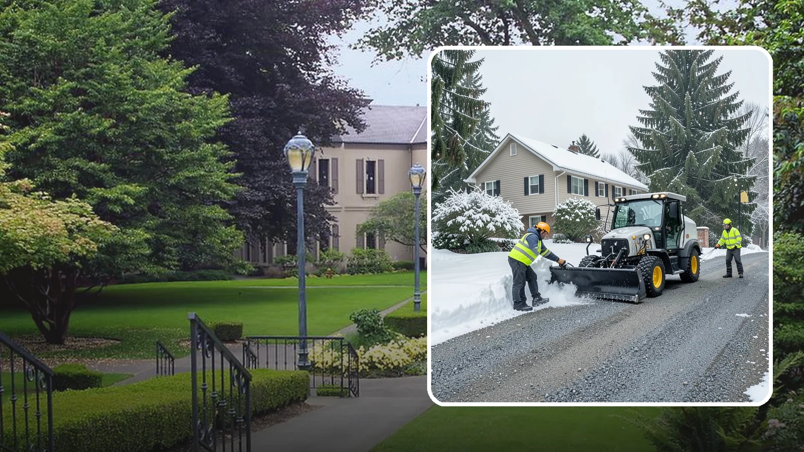 Gravel Driveway Snow Removal in Woodinville, King County, WA - We clear gravel driveways carefully to remove snow without scattering your loose surface.