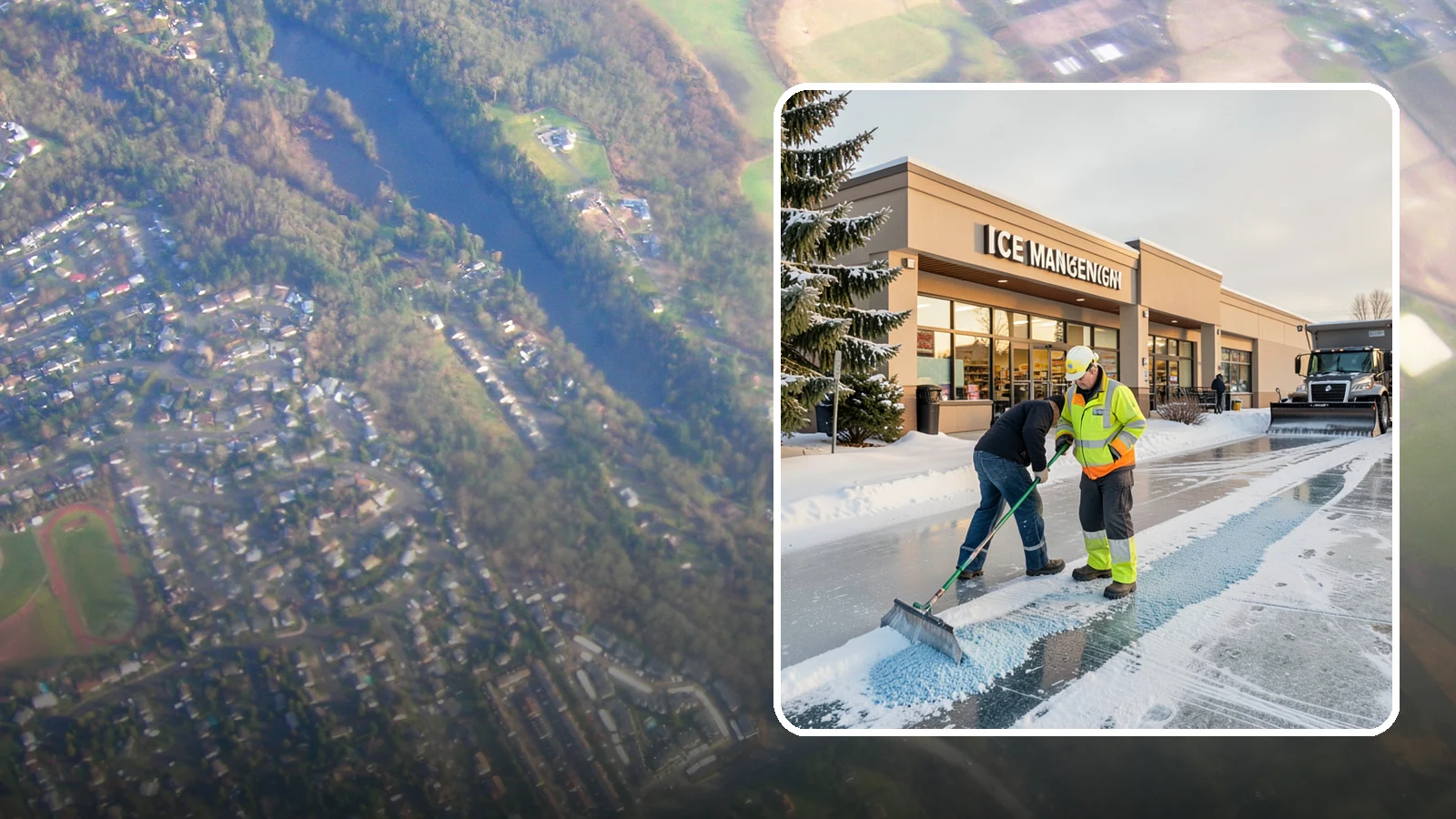 Grocery Store Deicing in Algona, King County, WA - Deicing for grocery stores, keeping entrances, cart corrals, and loaded-customer paths safe during peak winter shopping.
