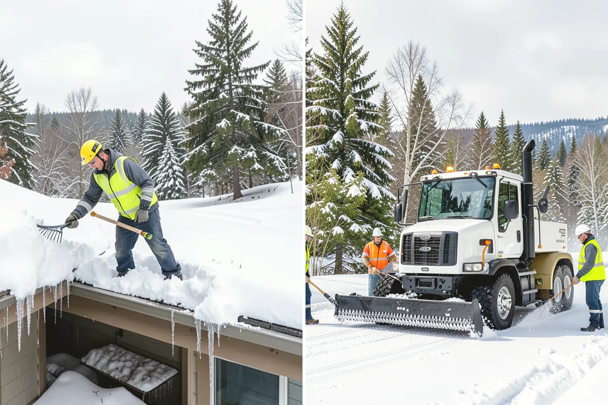 Grocery Store Deicing in Anacortes, Skagit County, WA - Map the entrance approach, cart corrals, and crosswalks