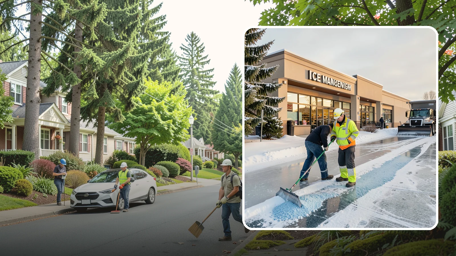 Grocery Store Deicing in Beaux Arts Village, King County, WA - Deicing for grocery stores, keeping entrances, cart corrals, and loaded-customer paths safe during peak winter shopping.