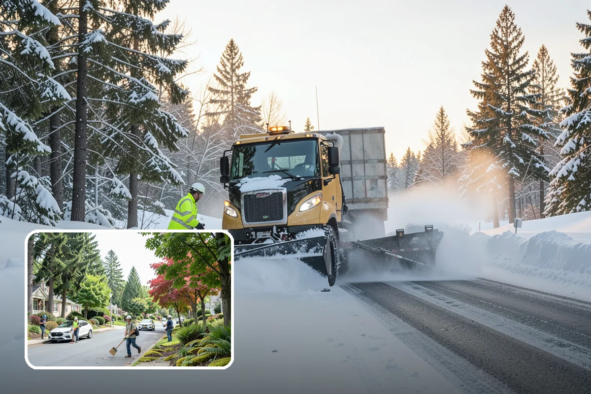 Grocery Store Deicing in Beaux Arts Village, King County, WA - Protects shoppers pushing carts and carrying heavy bags