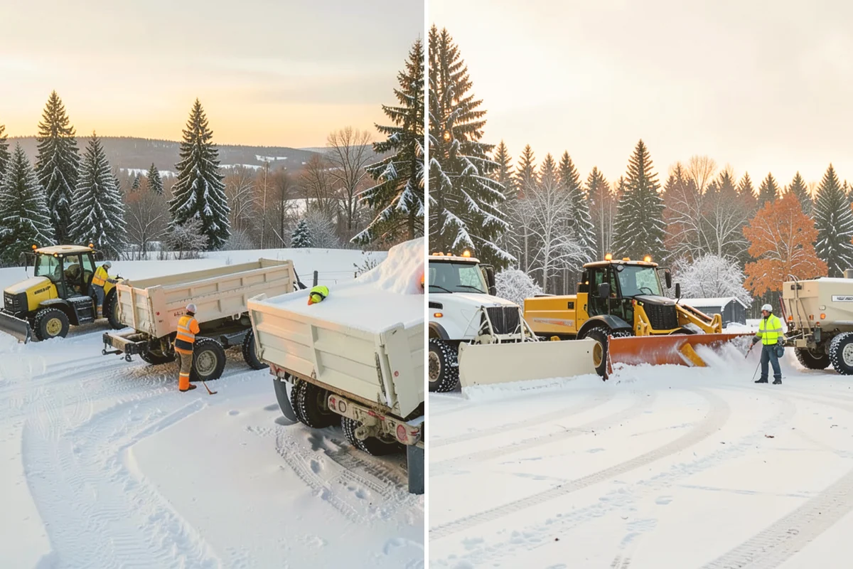 Grocery Store Deicing in Bellevue, King County, WA - Map the entrance approach, cart corrals, and crosswalks