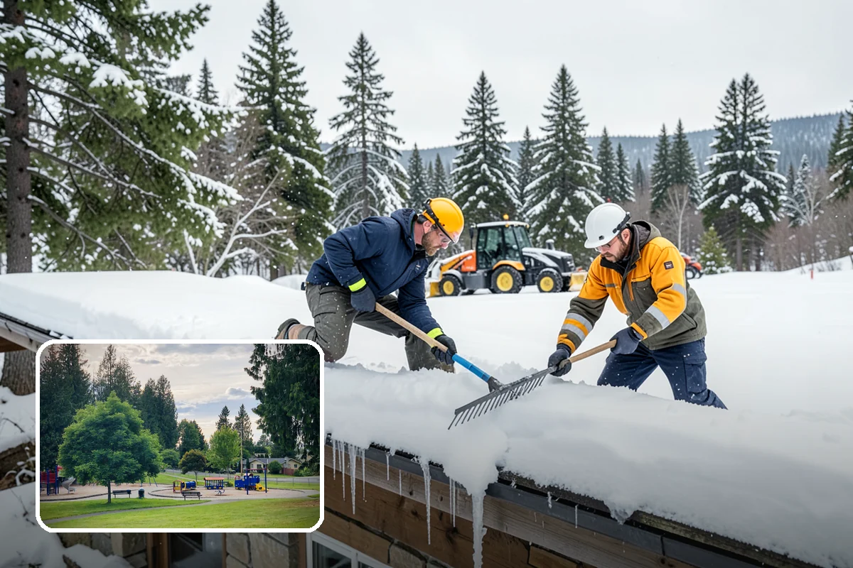 Grocery Store Deicing in Bonney Lake, Pierce County, WA - Protects shoppers pushing carts and carrying heavy bags