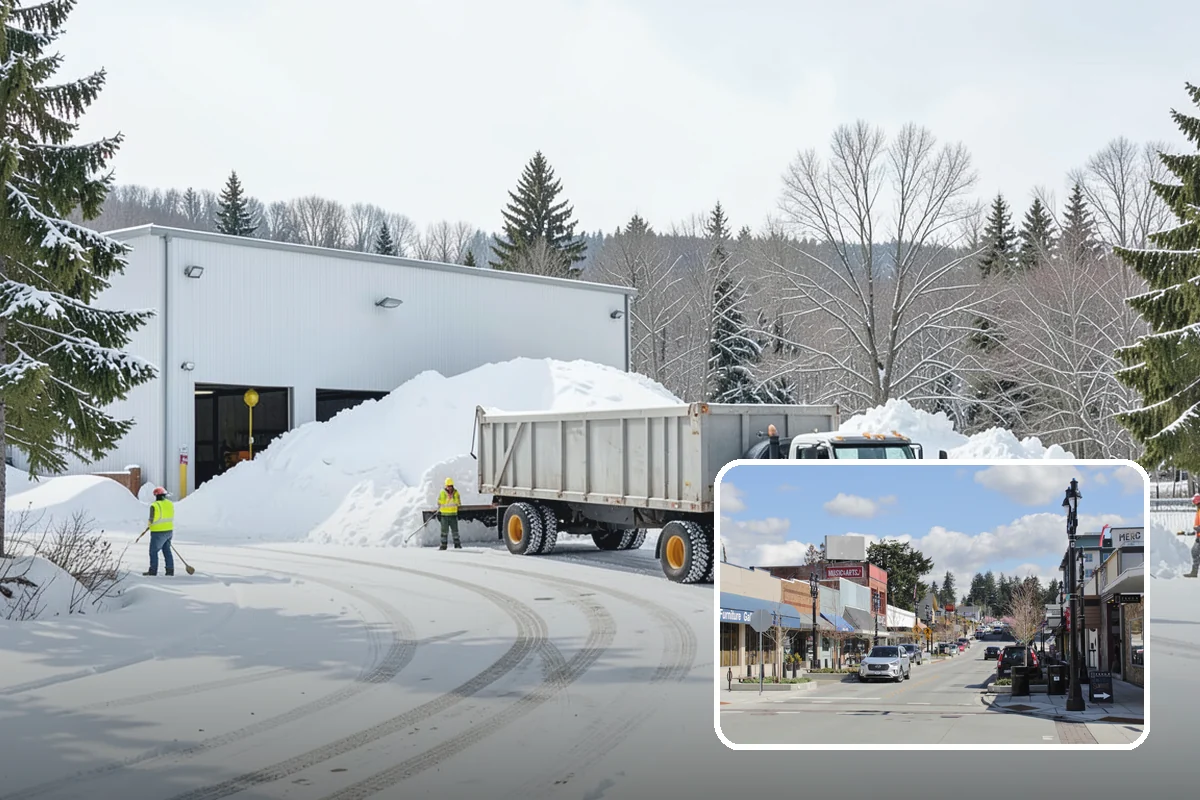 Grocery Store Deicing in Bothell, King County, WA - Protects shoppers pushing carts and carrying heavy bags