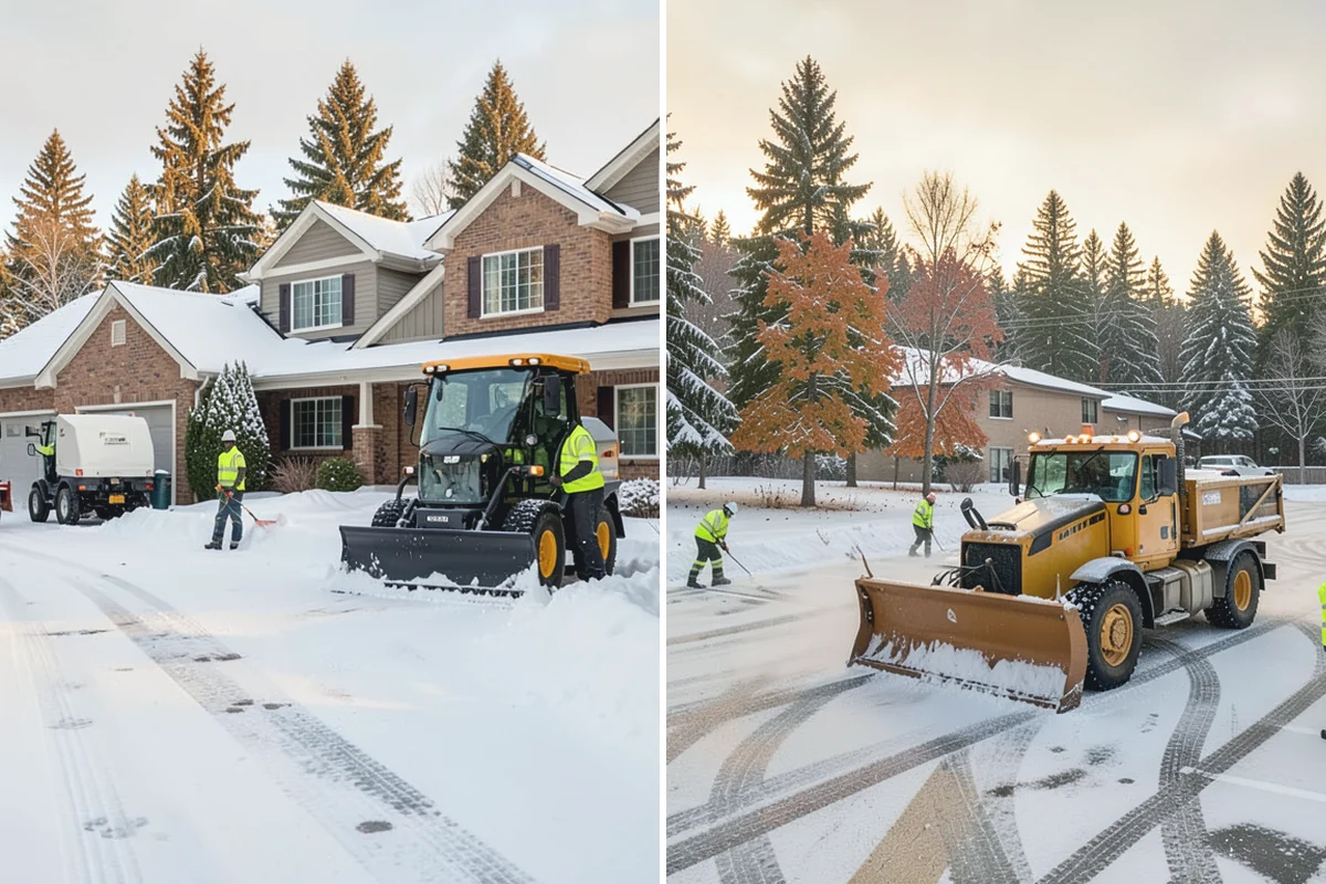 Grocery Store Deicing in Buckley, Pierce County, WA - Map the entrance approach, cart corrals, and crosswalks