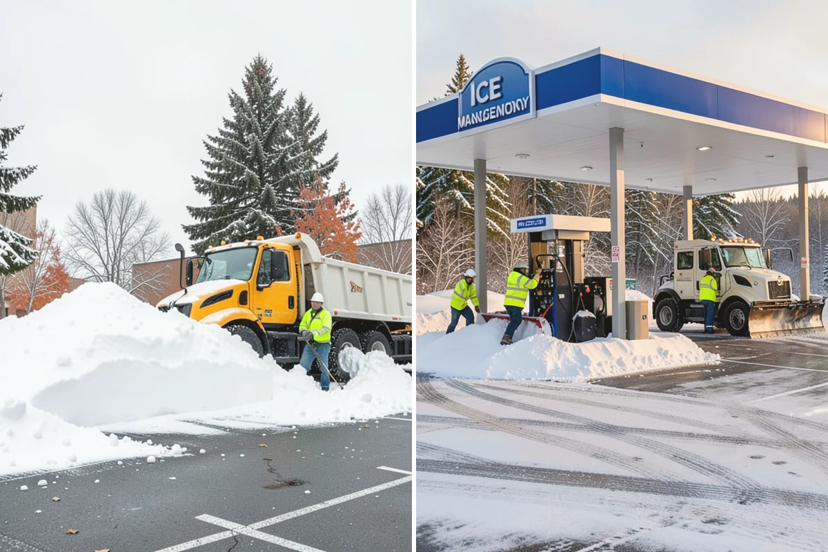 Grocery Store Deicing in Carnation, King County, WA - Map the entrance approach, cart corrals, and crosswalks