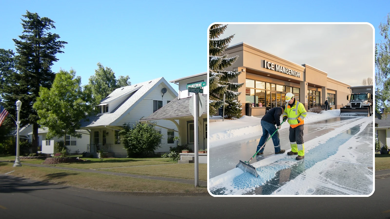 Grocery Store Deicing in DuPont, Pierce County, WA - Deicing for grocery stores, keeping entrances, cart corrals, and loaded-customer paths safe during peak winter shopping.