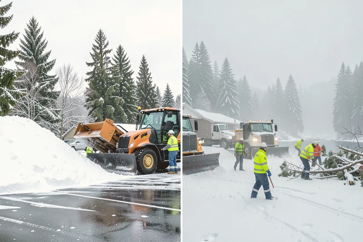 Grocery Store Deicing in Edmonds, Snohomish County, WA - Map the entrance approach, cart corrals, and crosswalks