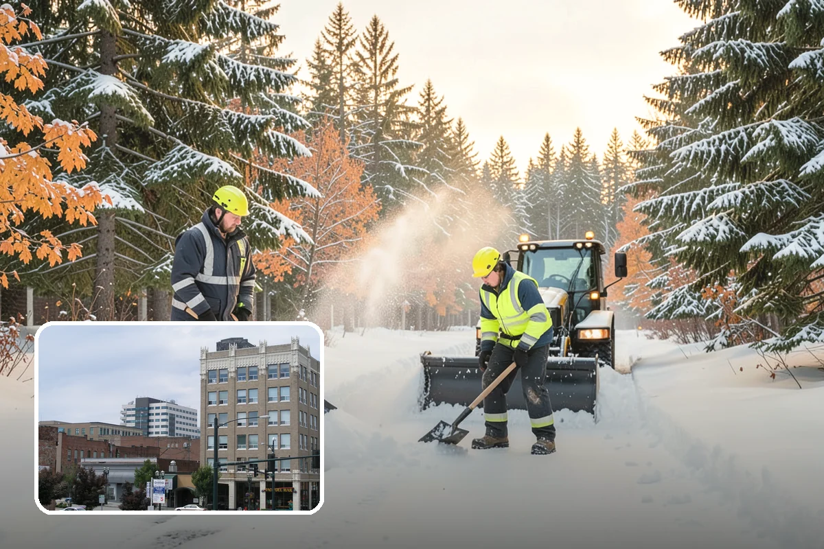 Grocery Store Deicing in Everett, Snohomish County, WA - Protects shoppers pushing carts and carrying heavy bags
