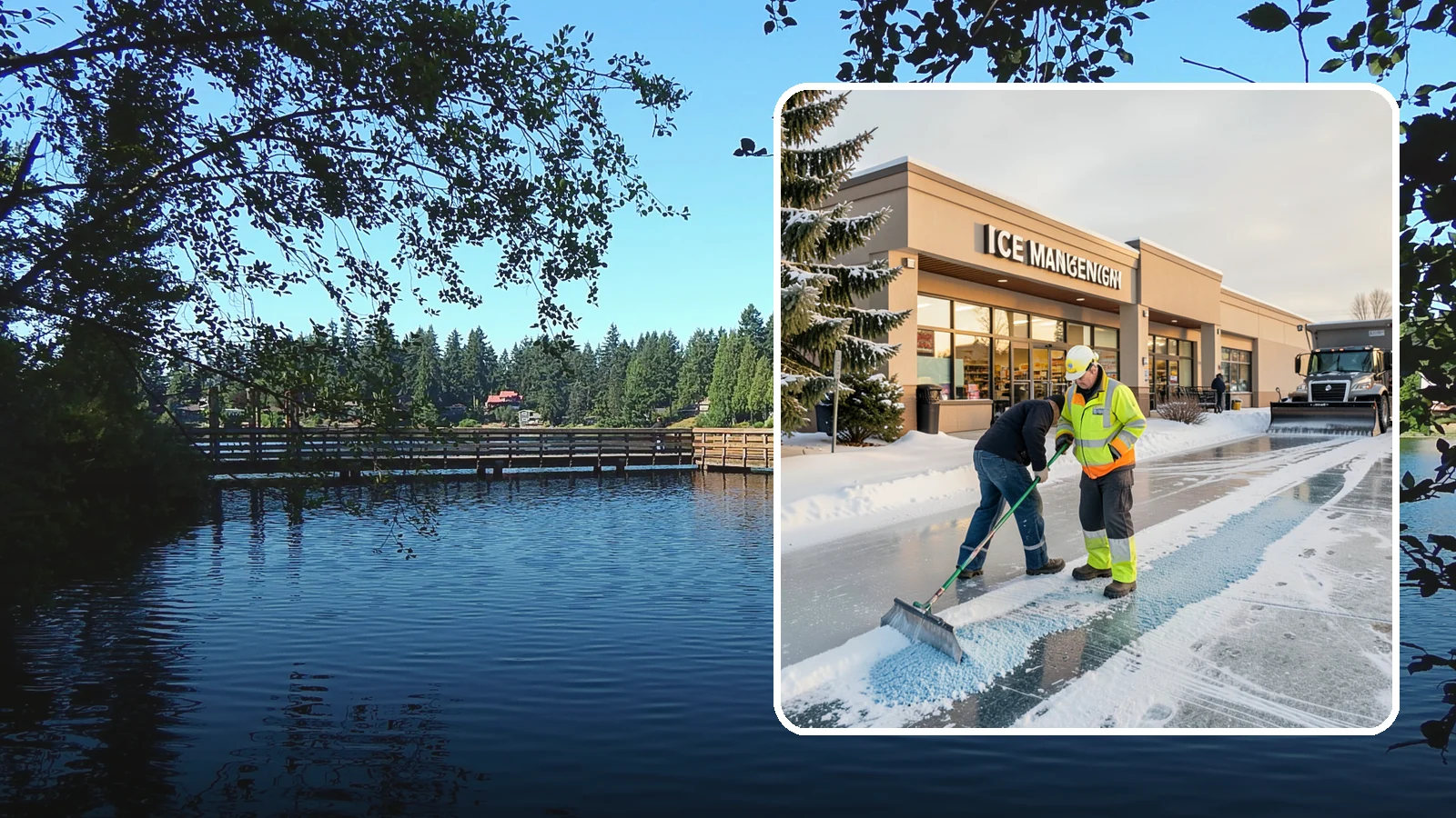 Grocery Store Deicing in Federal Way, King County, WA - Deicing for grocery stores, keeping entrances, cart corrals, and loaded-customer paths safe during peak winter shopping.