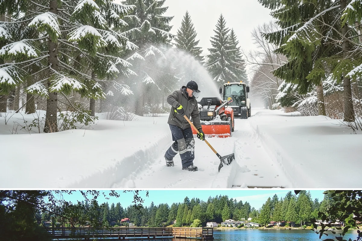 Grocery Store Deicing in Federal Way, King County, WA - Deicing runs the winter grocery season, peaking during the freezing-rain days when stores fill ahead of a lowland cold snap.