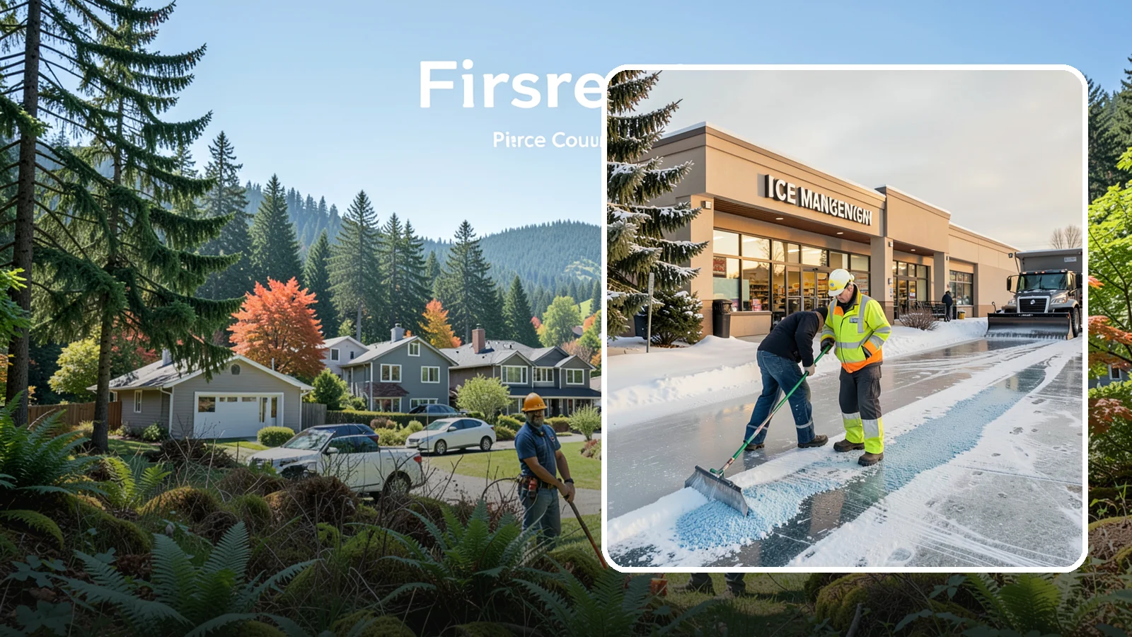 Grocery Store Deicing in Fircrest, Pierce County, WA - Deicing for grocery stores, keeping entrances, cart corrals, and loaded-customer paths safe during peak winter shopping.