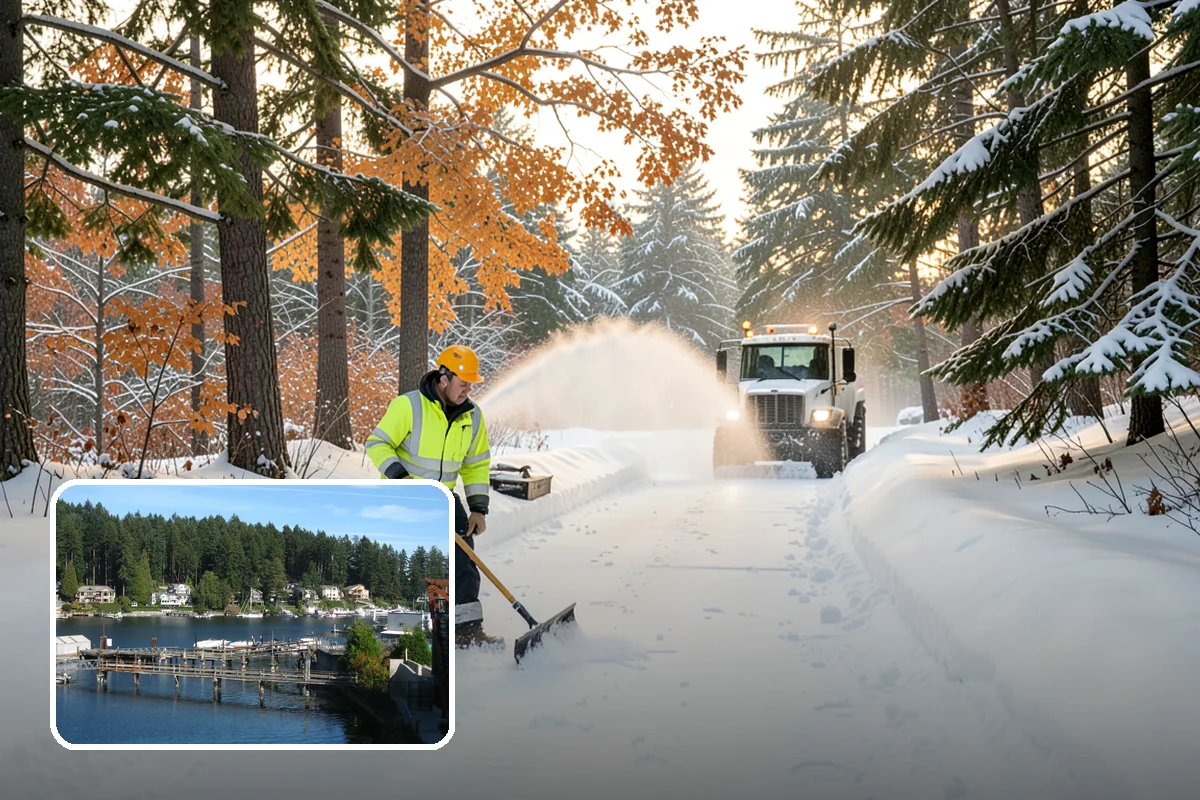 Grocery Store Deicing in Gig Harbor, Pierce County, WA - Protects shoppers pushing carts and carrying heavy bags