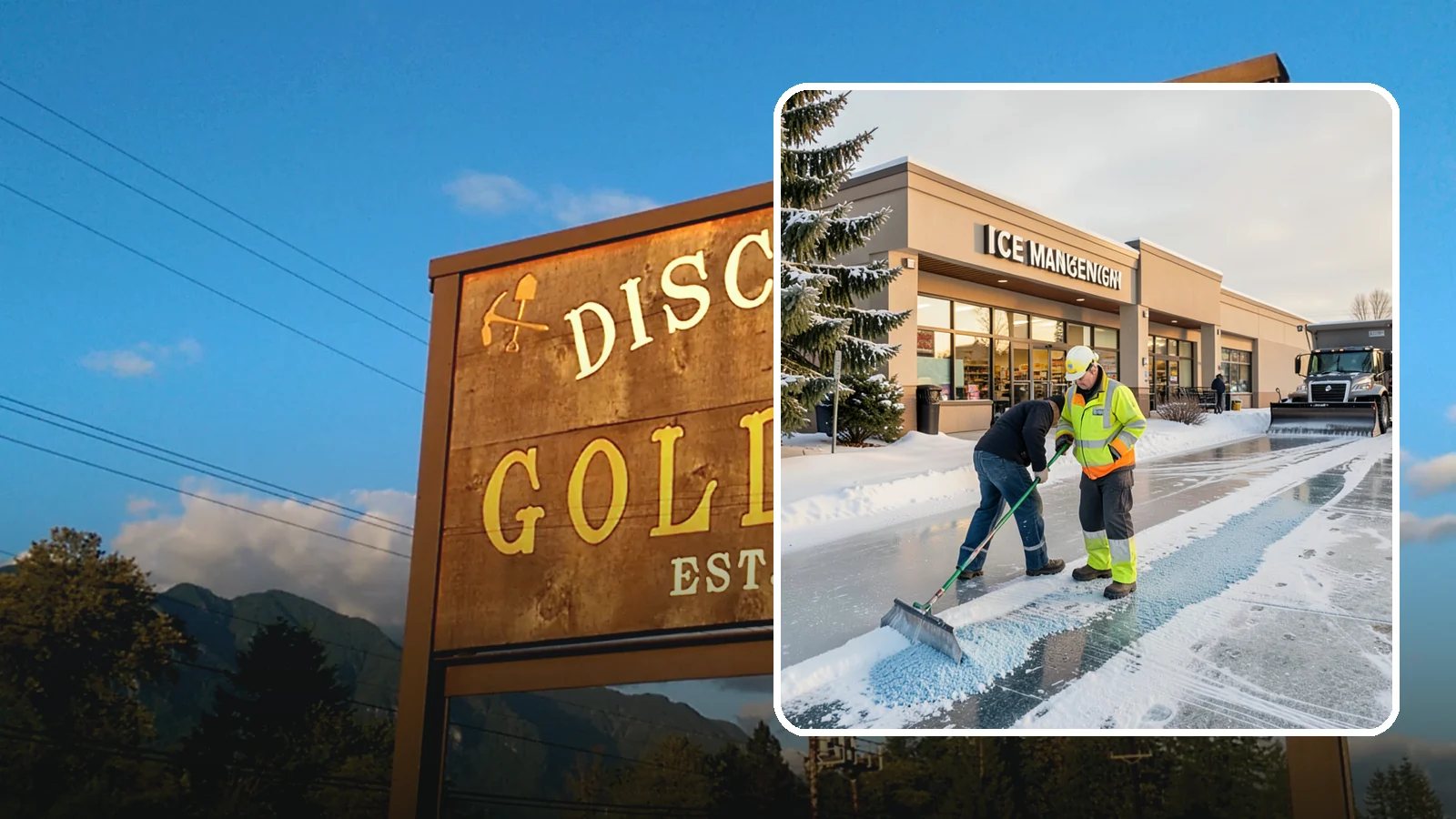 Grocery Store Deicing in Gold Bar, Snohomish County, WA - Deicing for grocery stores, keeping entrances, cart corrals, and loaded-customer paths safe during peak winter shopping.