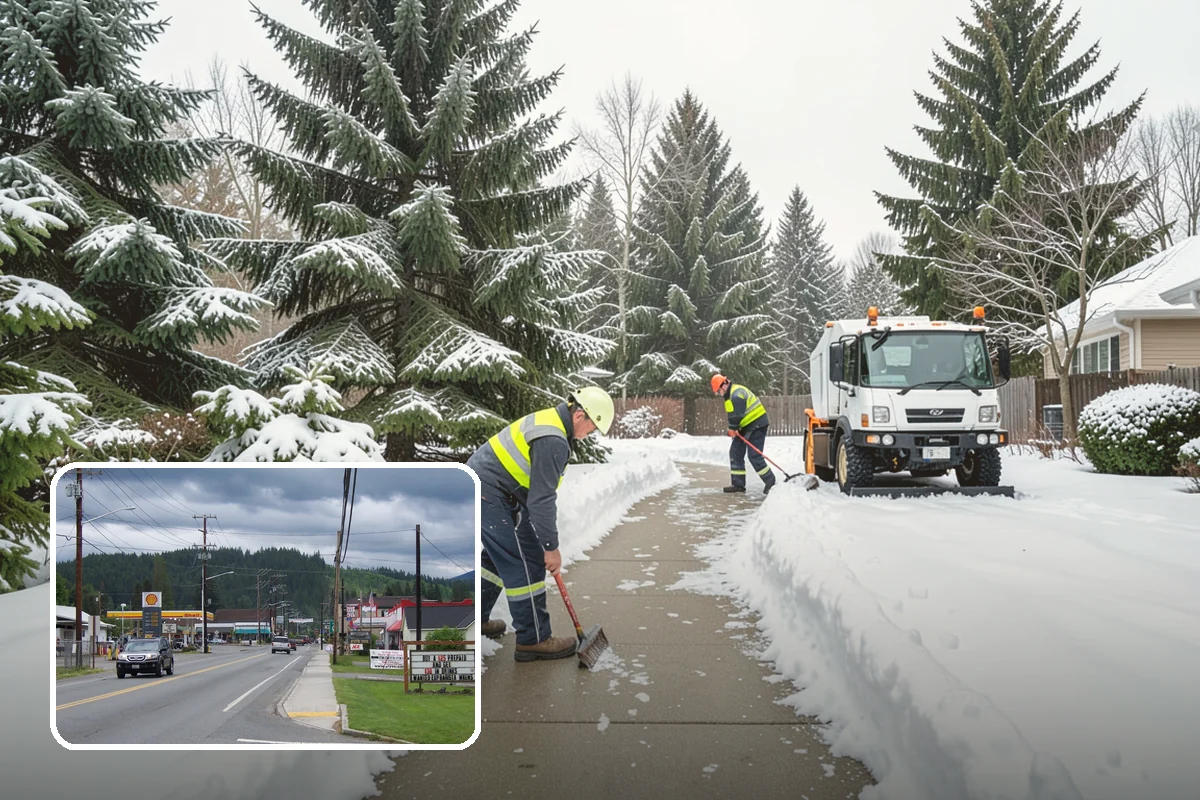 Grocery Store Deicing in Granite Falls, Snohomish County, WA - Protects shoppers pushing carts and carrying heavy bags