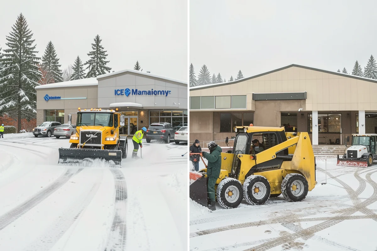 Grocery Store Deicing in Kirkland, King County, WA - Map the entrance approach, cart corrals, and crosswalks