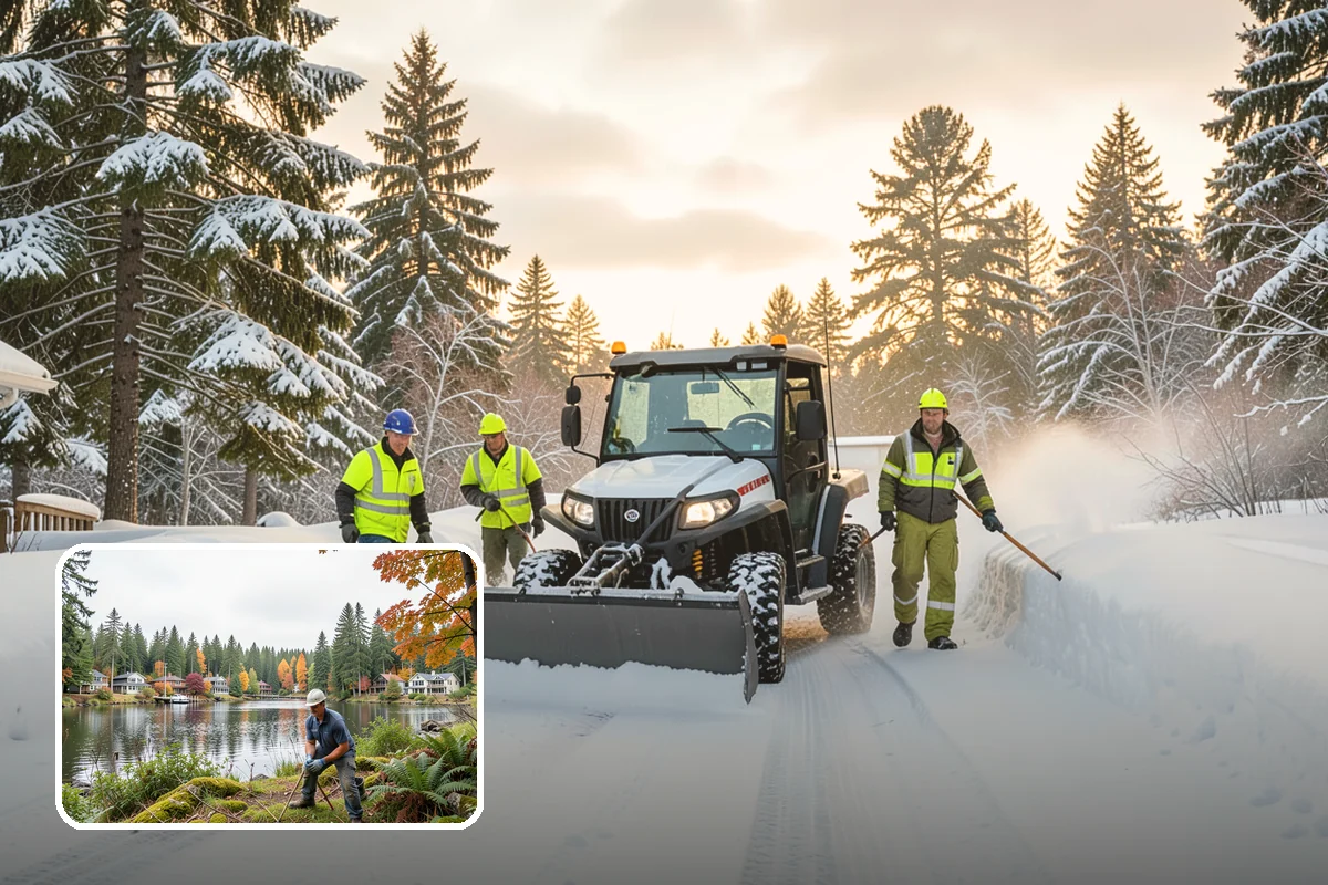 Grocery Store Deicing in La Conner, Skagit County, WA - Protects shoppers pushing carts and carrying heavy bags