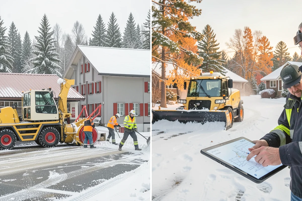 Grocery Store Deicing in La Conner, Skagit County, WA - Map the entrance approach, cart corrals, and crosswalks